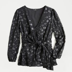 Metallic Dot Jacquard J. crew Shirt